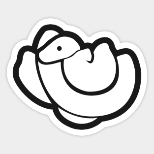 Cute Ball Python Icon Sticker